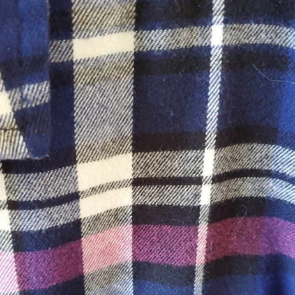 JACHS Girlfriend Blue and White Button Down Shirt - Picture 3 of 10